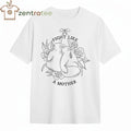 Fight Like A Mother glove flower tee