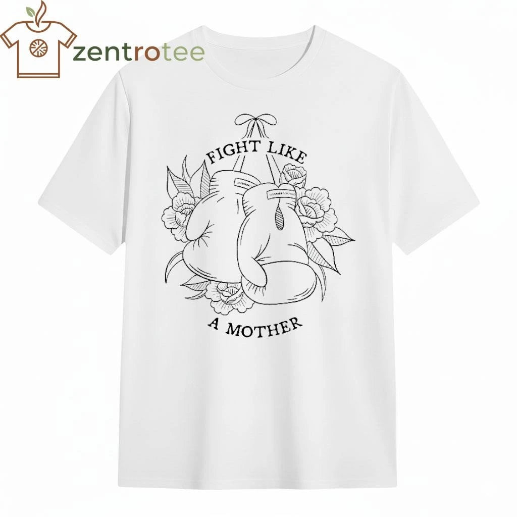 Fight Like A Mother glove flower tee