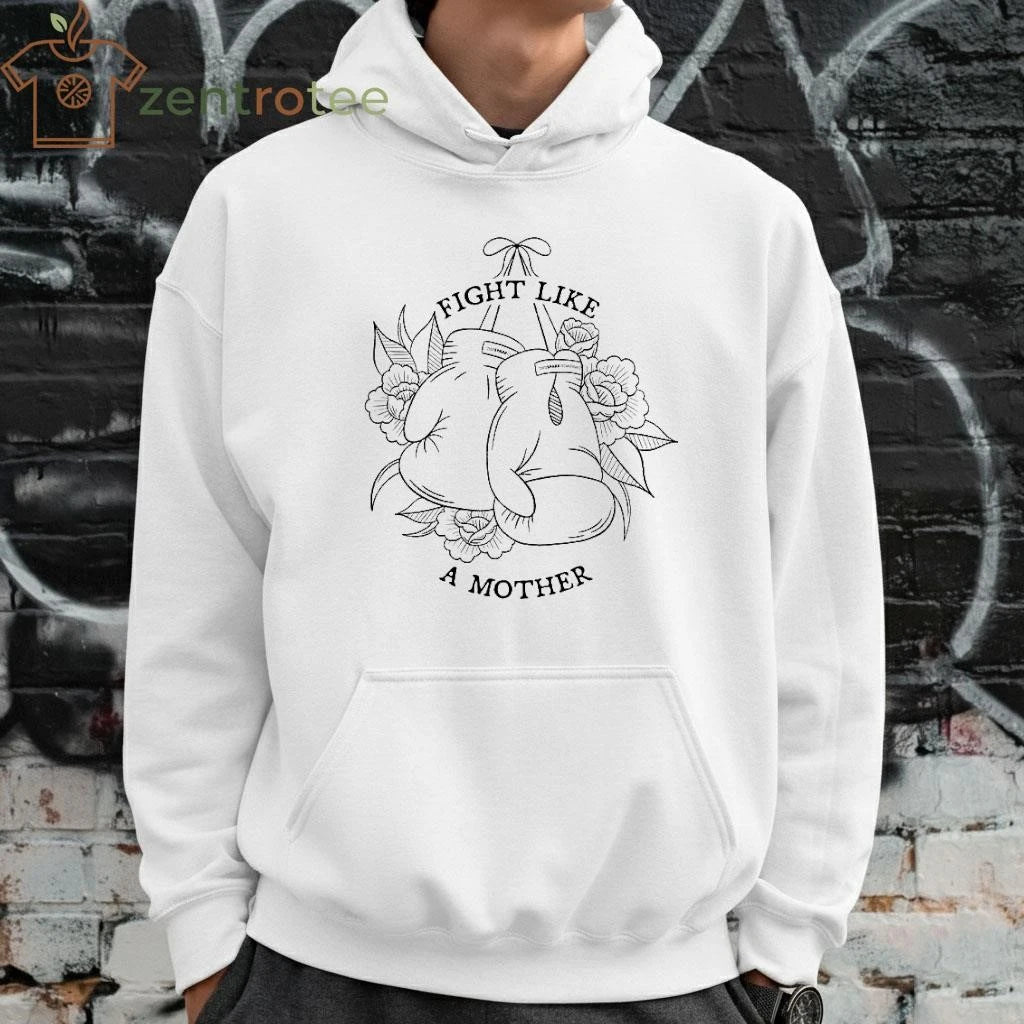 Fight Like A Mother glove flower tee