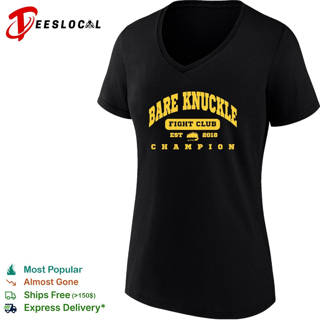 Fight club est 2018 champion bold text shirt