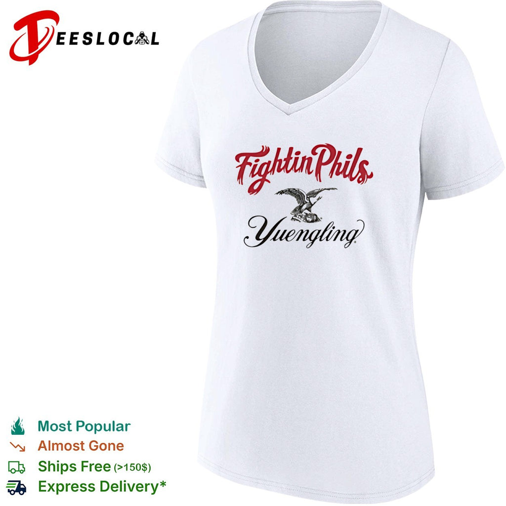 Fightin Phils Yuengling brewery eagle logo shirt