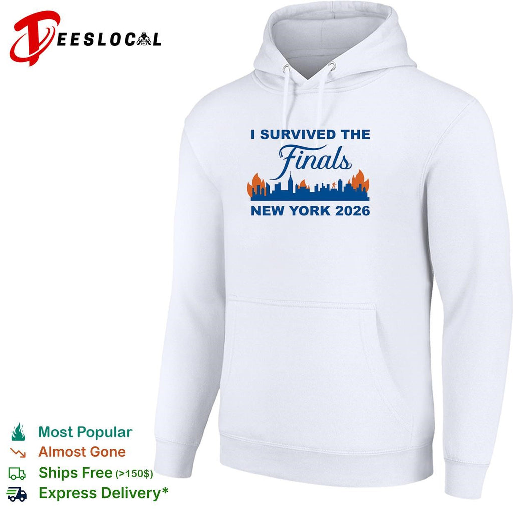 Figure walking through fire I survived the finals New York 2026 shirt