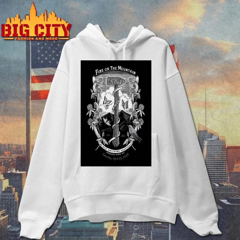 Fire On the Mountain Festival Spruce Pine NC 4-25-2026 Poster Shirt