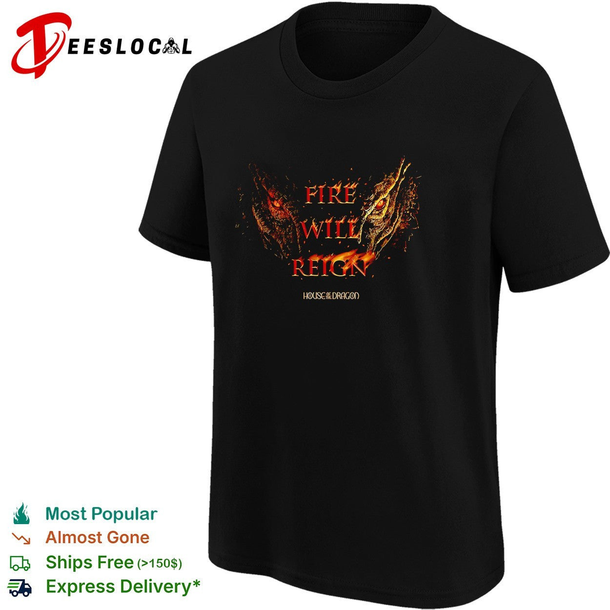 Fire will reign House of the Dragon shirt