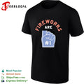 Fireworks are number one foam finger shirt