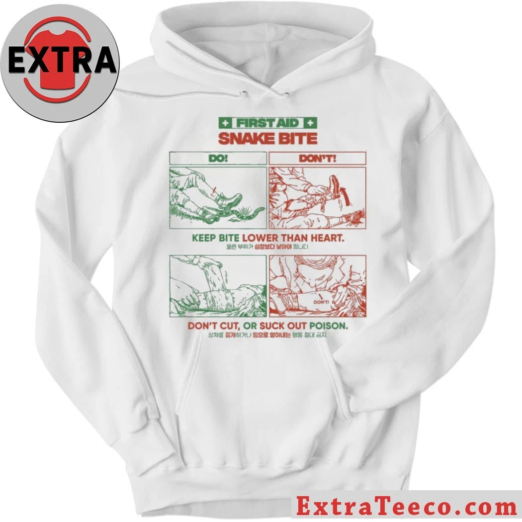 First Aid Snake Bite Keep Bite Lower Than Heart New T-Shirt