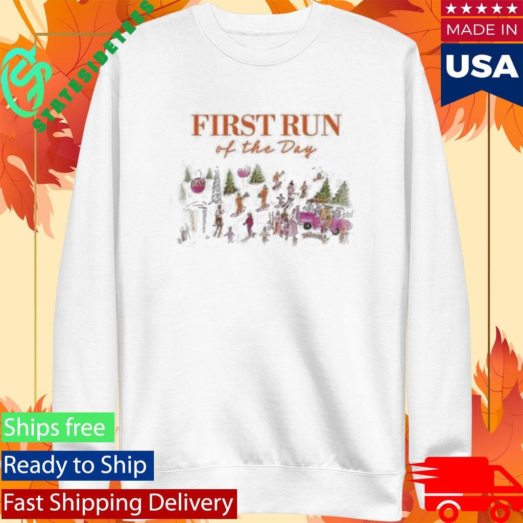 First Run Of The Day Ski Graphic Shirt