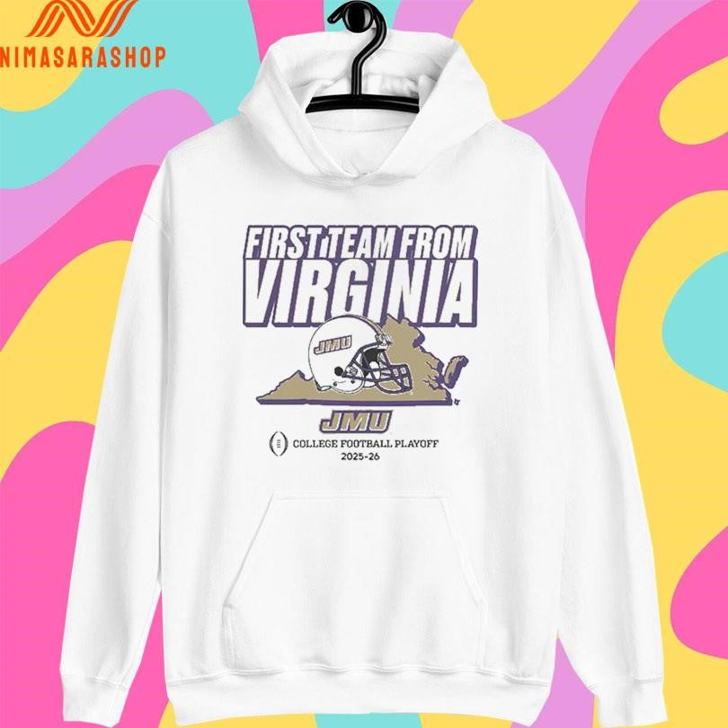 First Team From Virginia JMU College Football Playoff 2025-2026 James Madison Dukes Shirts