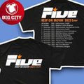 Five Keep on Movin Tour Concert 2025 Two Sided Shirt
