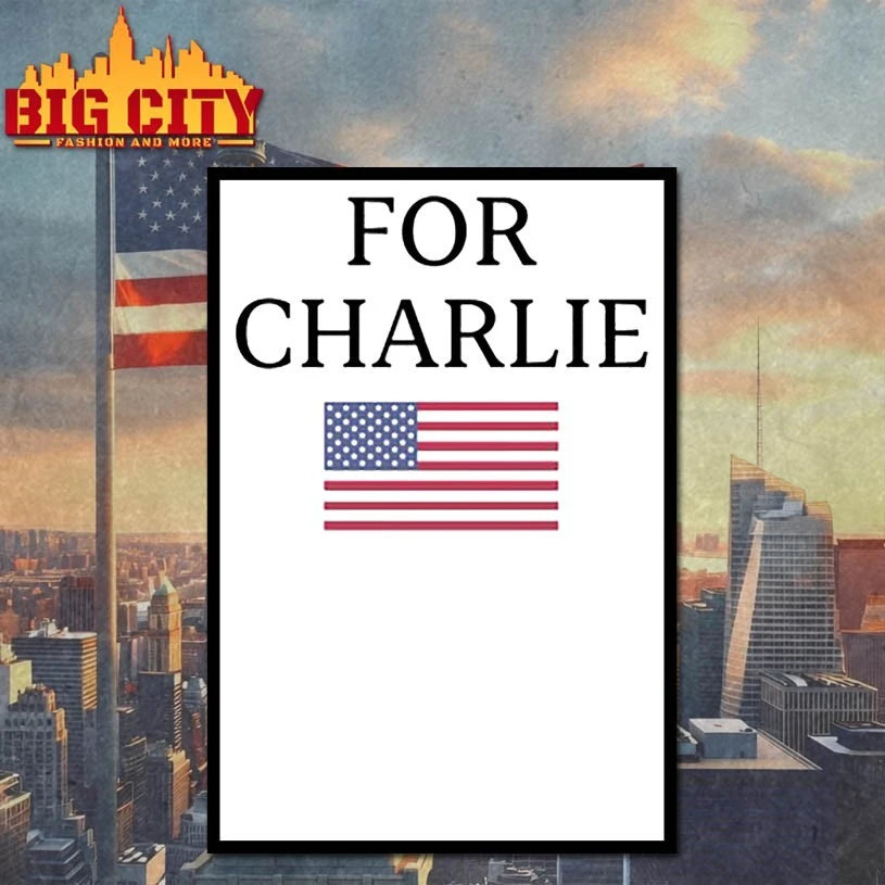 Flag USA For Charlie Oversized Heavyweight shirt