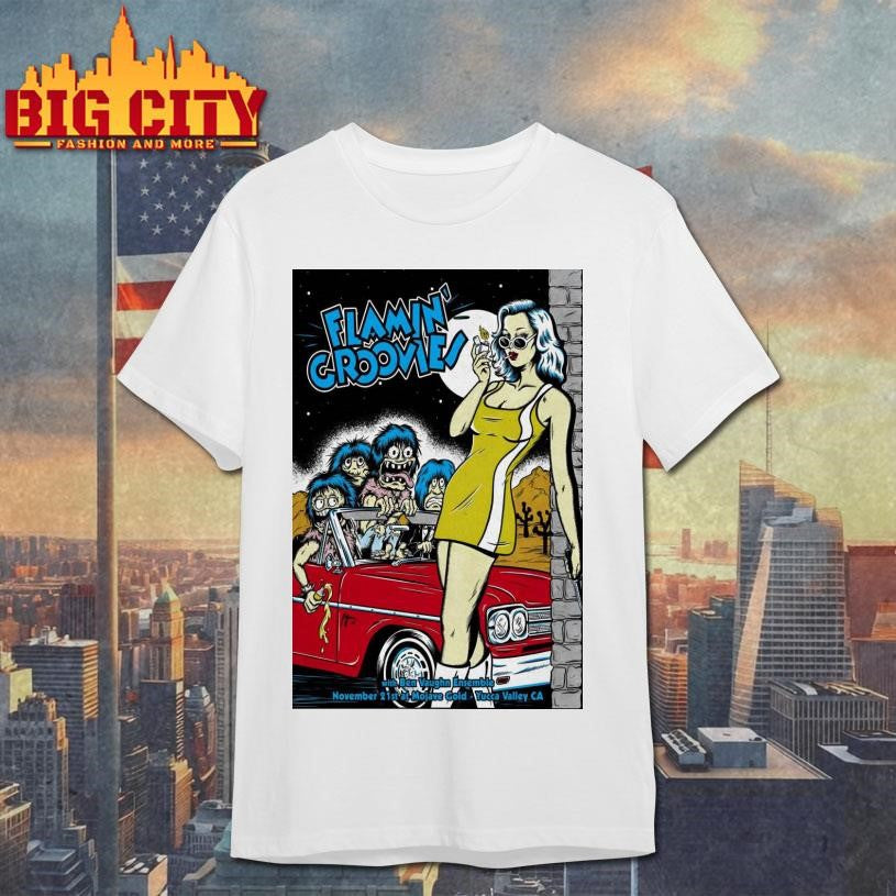 Flamin’ Groovies And Ben Vaughn Ensemble At Mojave Gold On Nov 21 2025 Poster shirt
