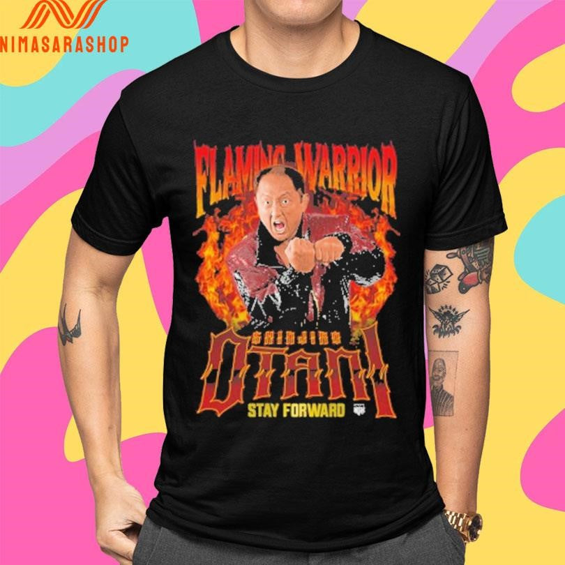 Flaming Warrior Shinjiro Otani Stay Forward Shirts