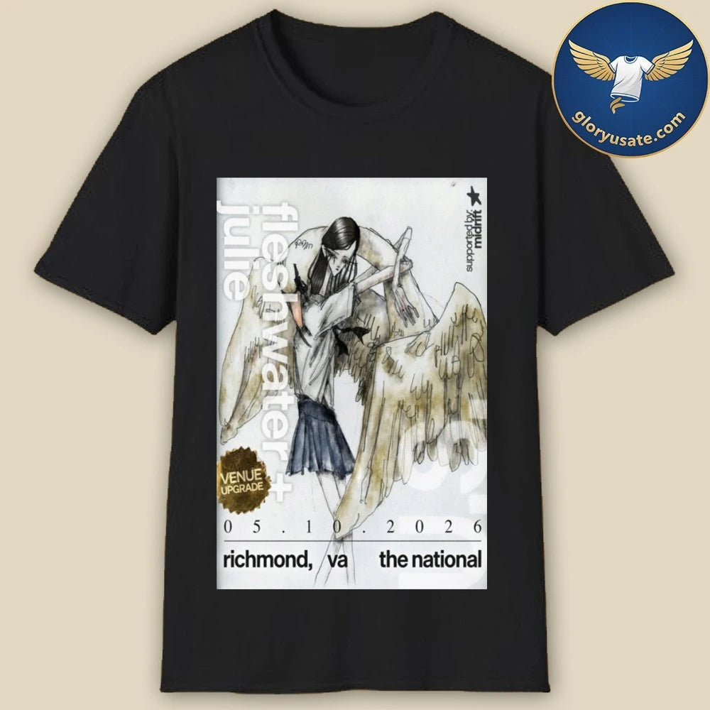 Fleshwater &amp; Julie May 10 2026 The National Richmond VA Poster Shirt