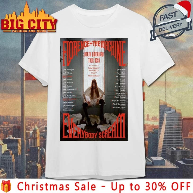 Florence The Machine Tour North American Poster shirt
