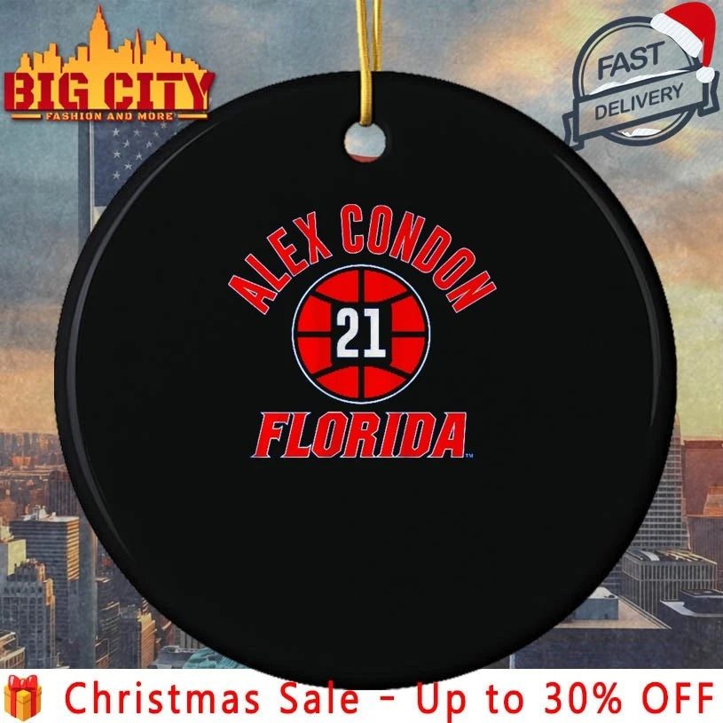 Florida Basketball Alex Condon Name Number Ball shirt