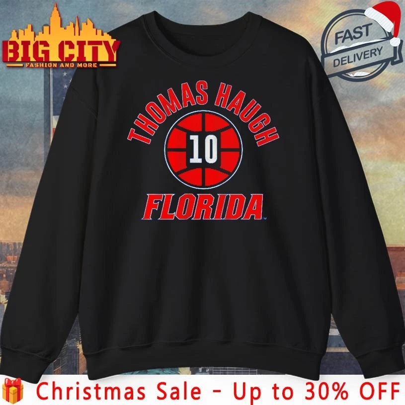 Florida Basketball Thomas Haugh Name Number Ball shirt