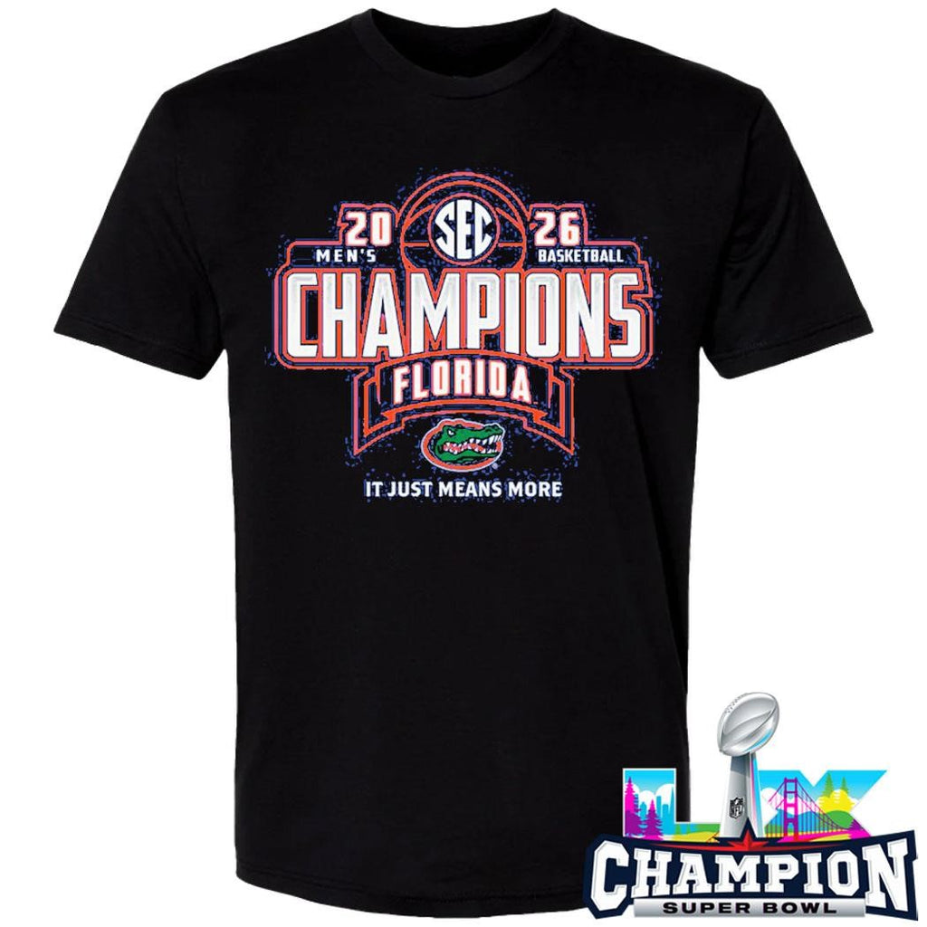 Florida Gators 2026 Sec Men’s Basketball Season Champions Shirt