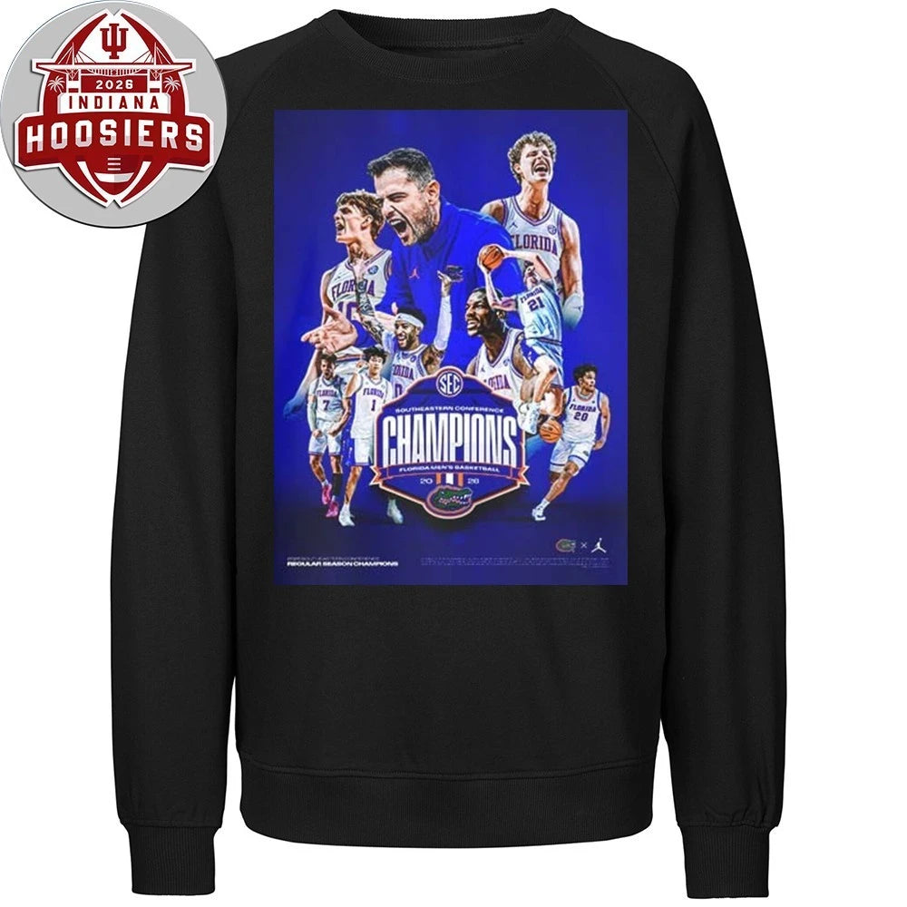 Florida Gators Men’s Basketball Is A Southeastern Conference Champions 2026 SEC T-Shirt