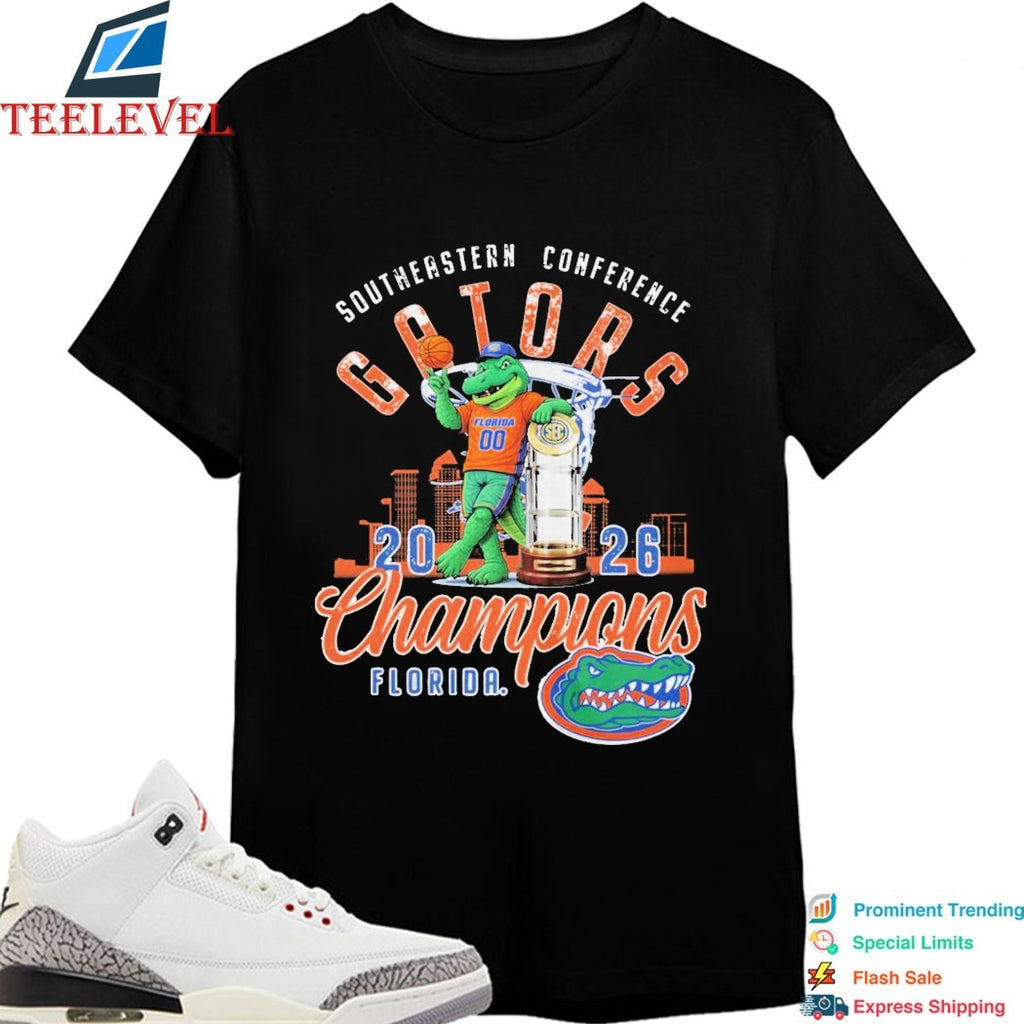 Florida Gators SEC Champions 2026 Mascot Trophy T-shirts