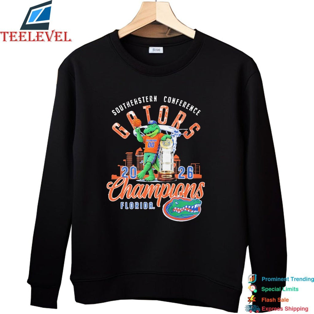 Florida Gators SEC Champions 2026 Mascot Trophy T-shirts