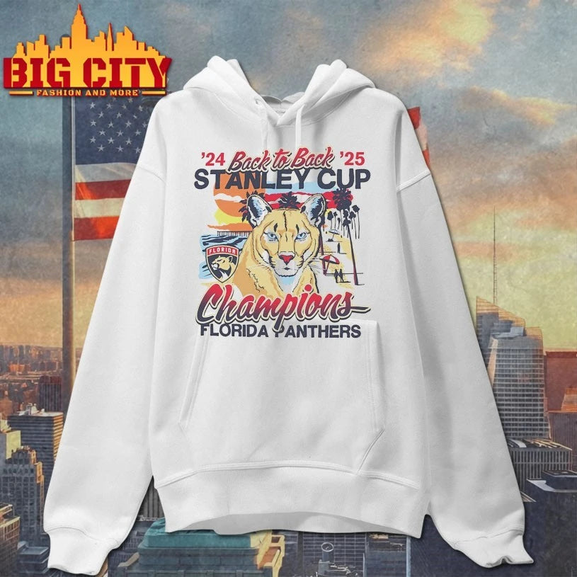 Florida Panthers ’24 Back to back ’25 Stanley cup Champions shirt