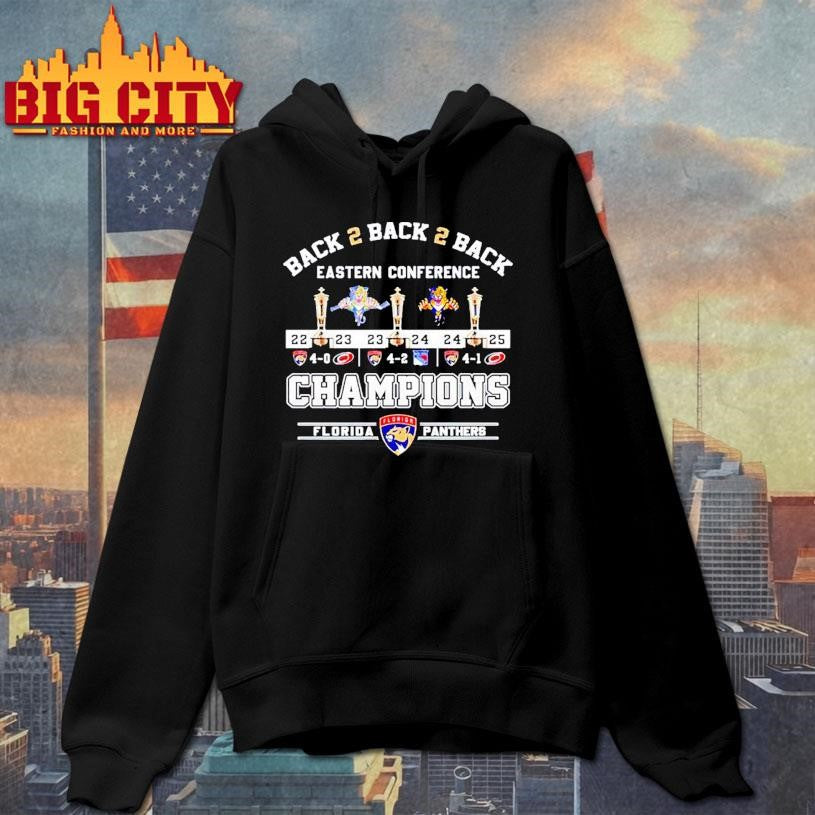 Florida Panthers back to back to back 2025 Eastern Conference Champions Shirt