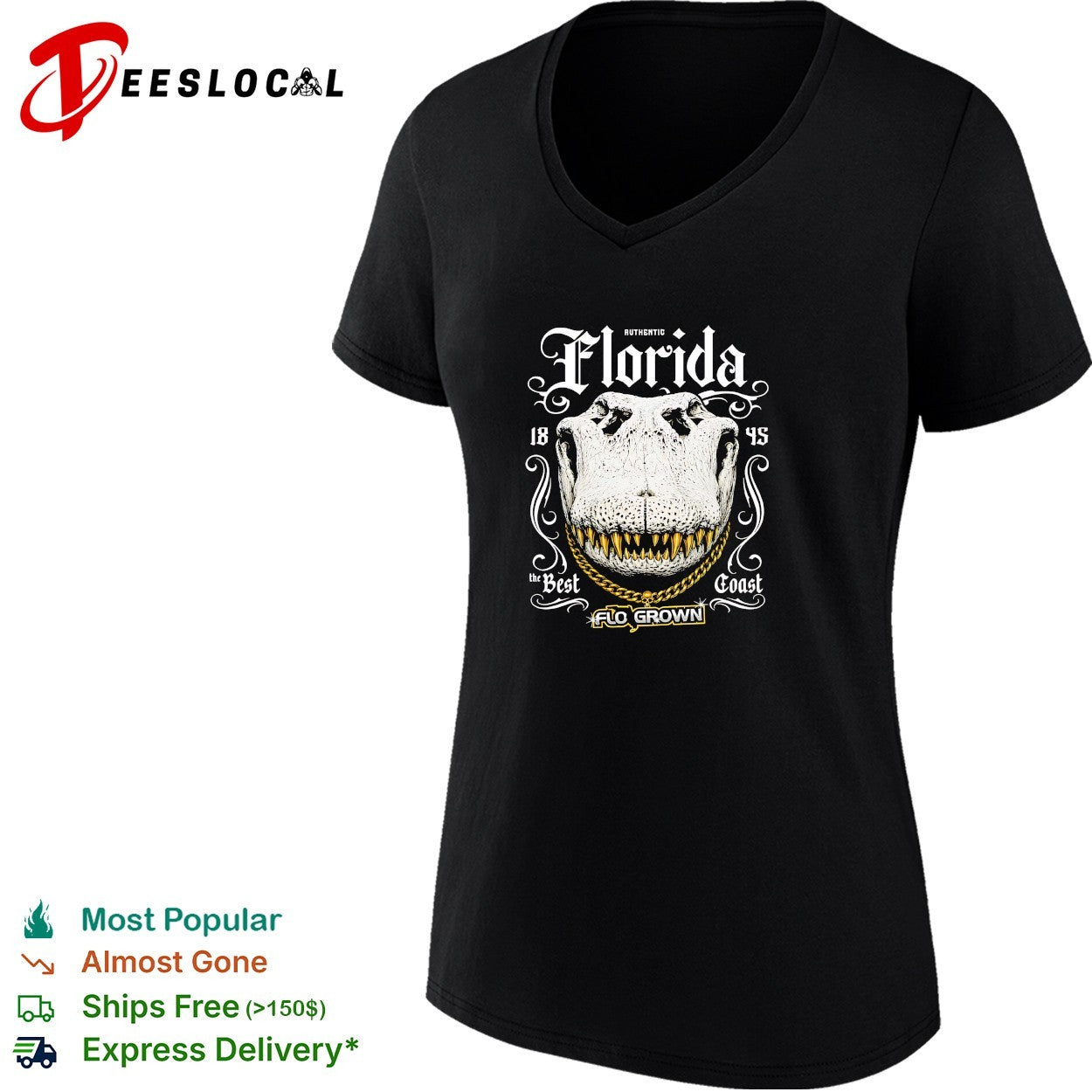 Florida gator authentic 1845 best coast shirt