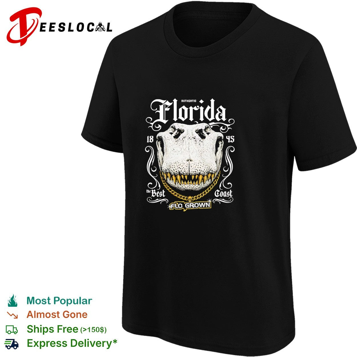 Florida gator authentic 1845 best coast shirt