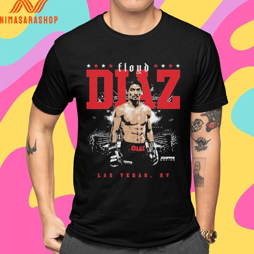Floyd Diaz Zuffa Boxing Fighter Name Las Vegas Nv Shirts