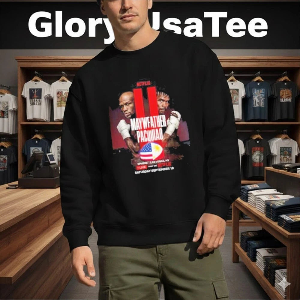 Floyd Mayweather Vs Manny Pacquiao Professional Boxing Match At Sphere Las Vegas On September 19 2026 T-Shirt