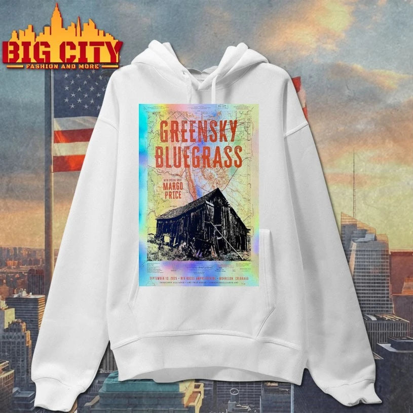 Foil Greensky Bluegrass Event Red Rocks 09 13 2025 shirt