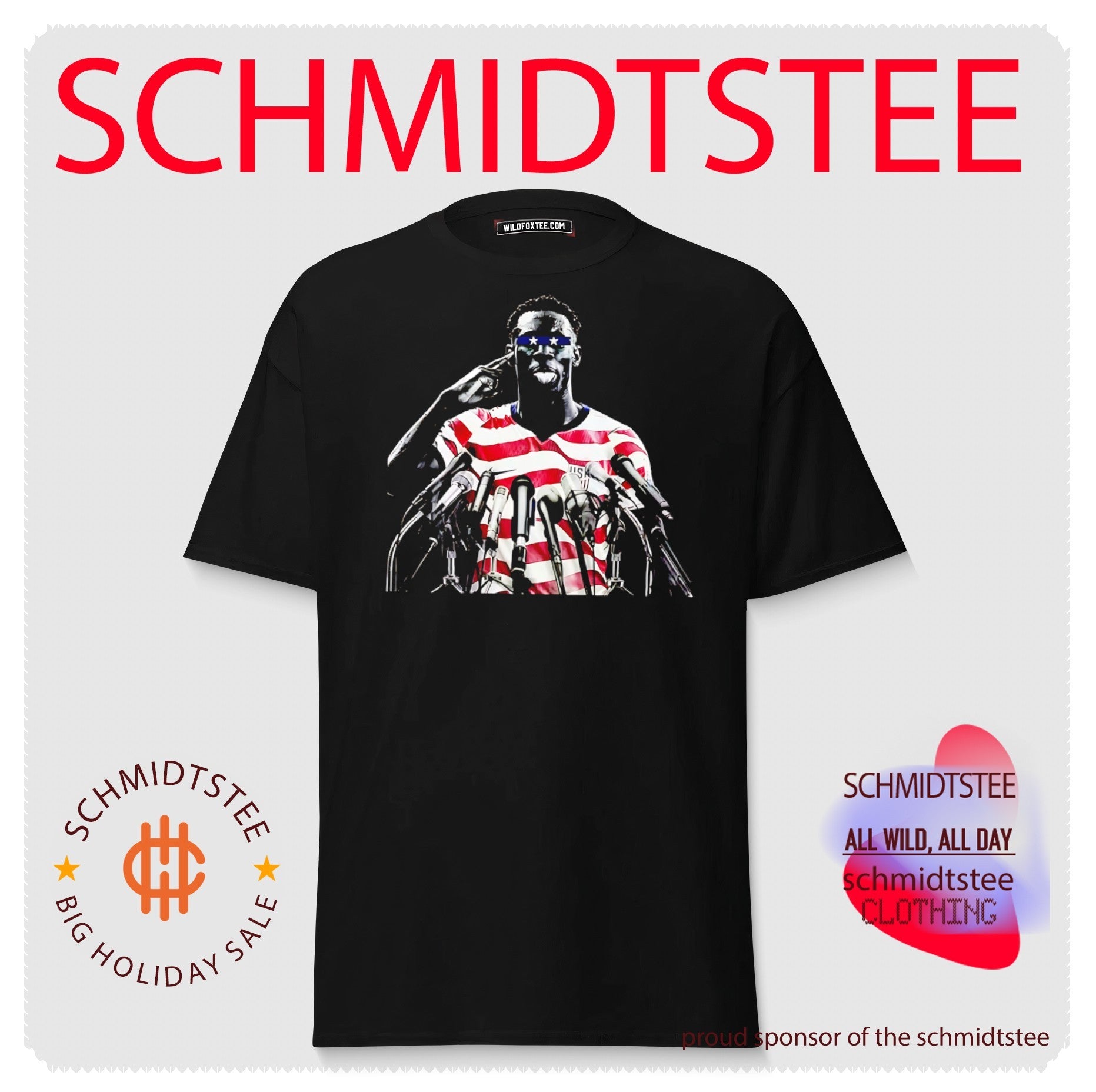 Folarin Balogun USMNT Press Conference US Soccer middle finger shirt