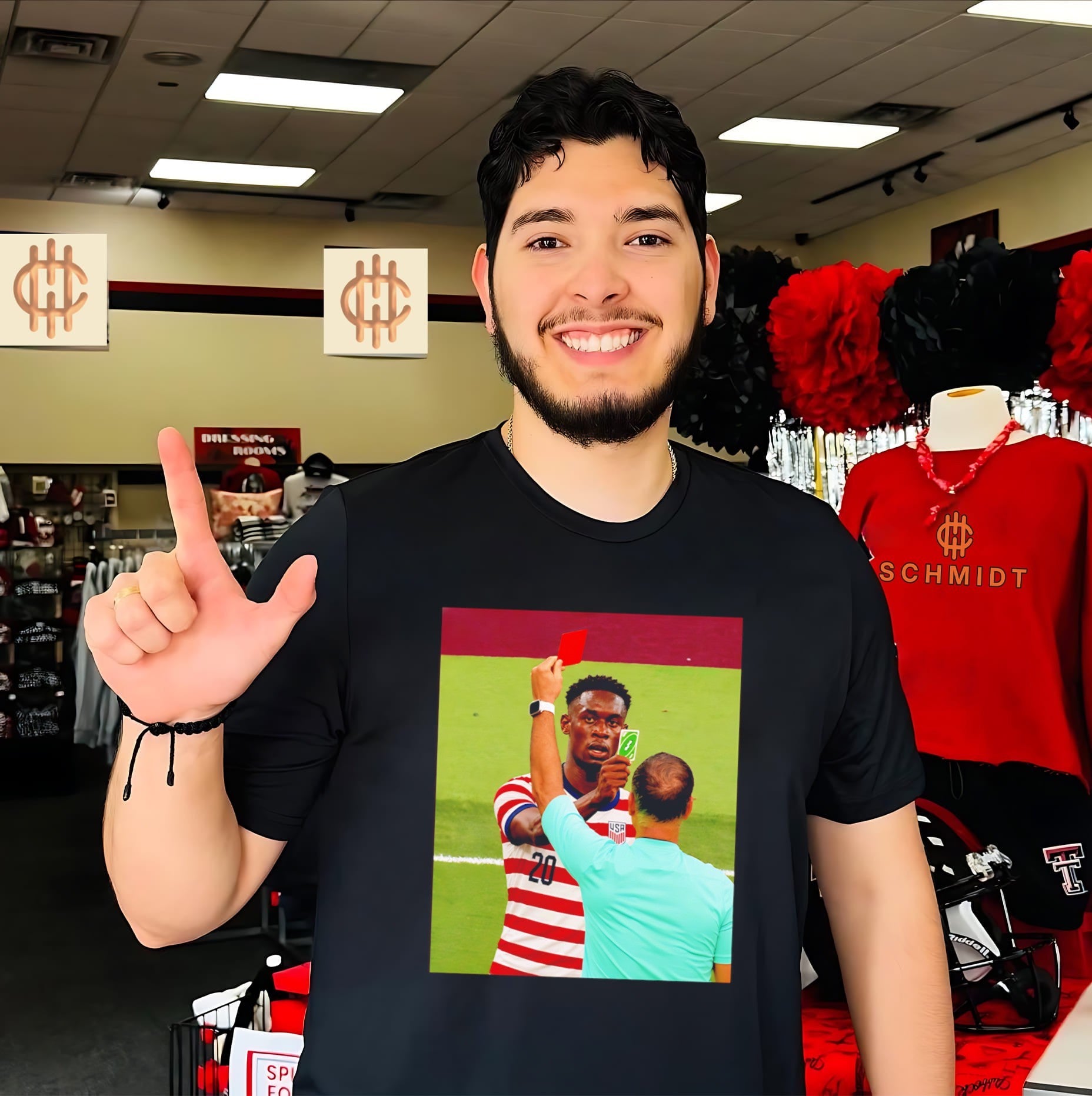 Folarin Balogun USMNT Uno Reverse Red Card Meme shirt
