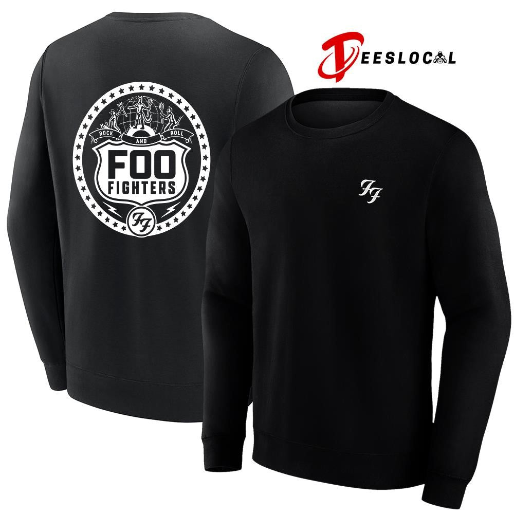 Foo Fighters Take Cover tour Rock and Roll 3 Devils Polo football shirt