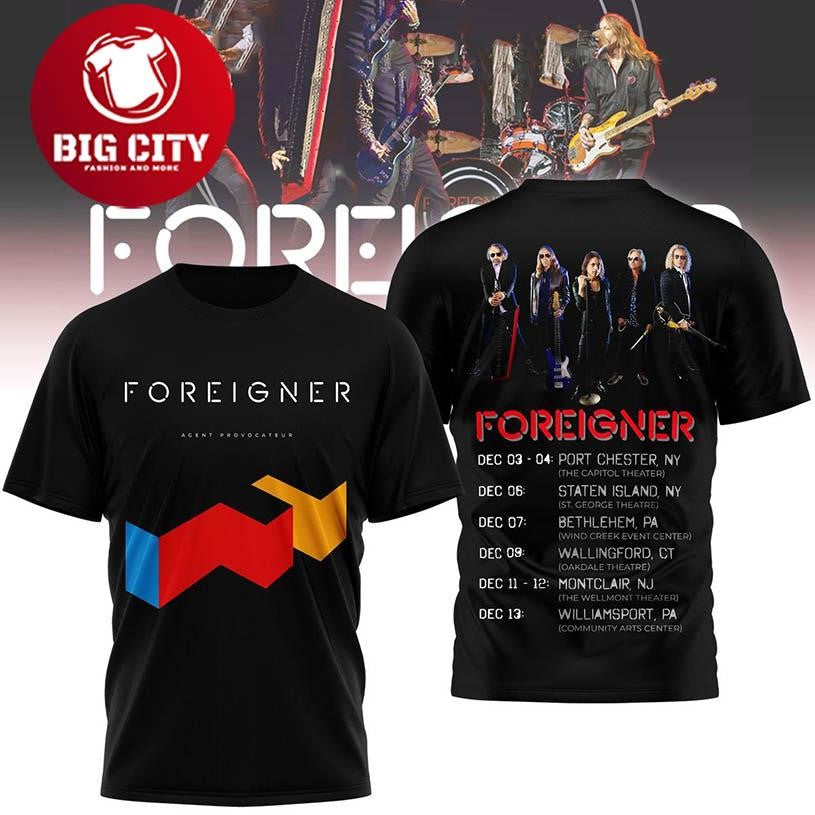 Foreigner Agen Provocateur Two Sided Shirt