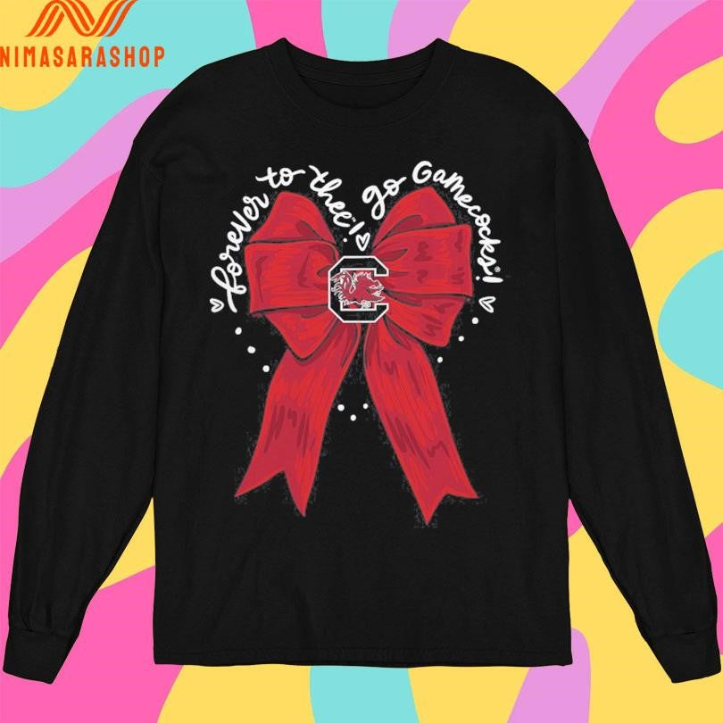 Forever To Thee Gamecocks Logo Bow Shirts