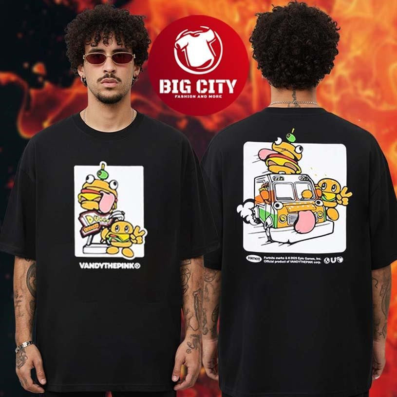 Fortnite x VANDYTHEPINK Collection Snack Truck Black Two Sided Shirt