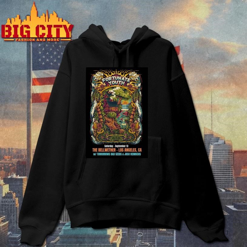 Fortunate Youth Sep 13 2025 The Bellwether in Los Angeles CA Poster shirt