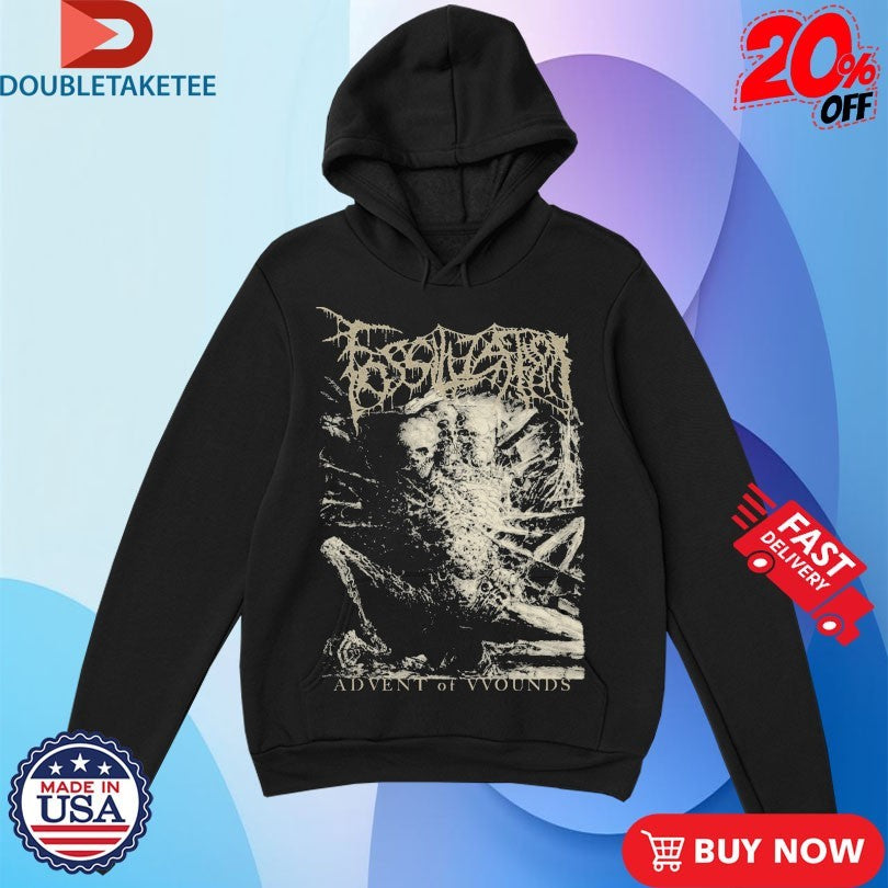 Official Fossilization Advent Of Wounds Album Neanderthal Shirts