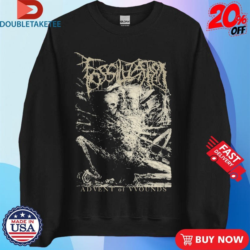 Official Fossilization Advent Of Wounds Album Neanderthal Shirts
