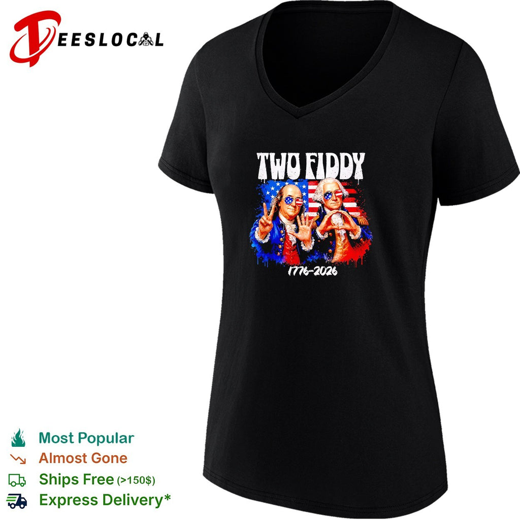 Founding fathers Two Fiddy 1776 2026 shirt