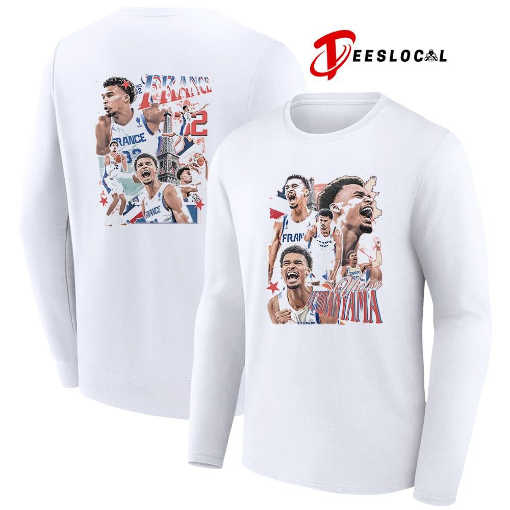 France Victor Wembanyama graphic signature shirt