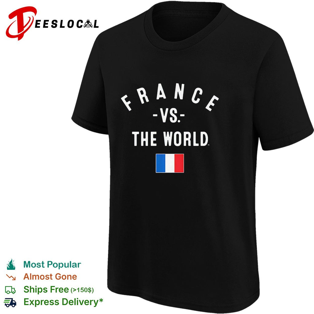 France vs The World FIFA World Cup 2026 having flag shirt