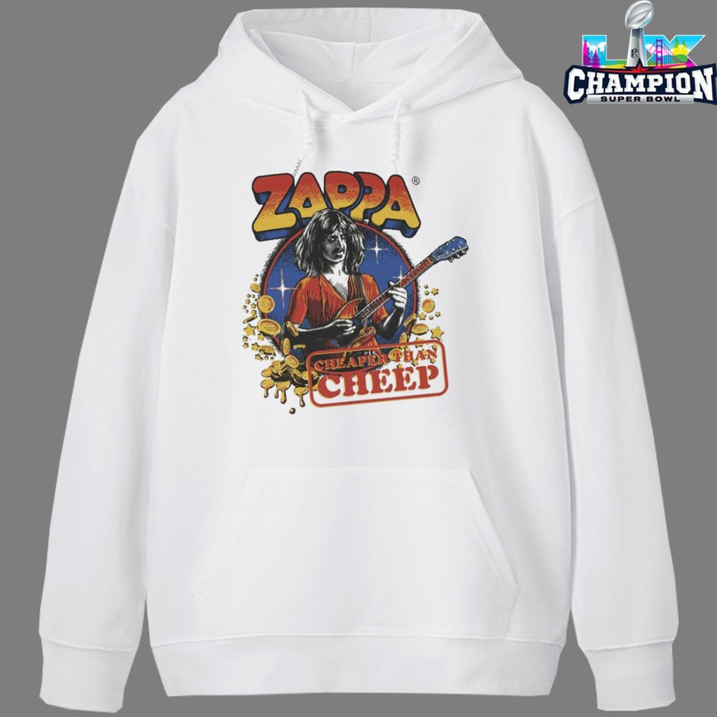 Frank Zappa Cheaper Than Cheep Guitar T-shirts