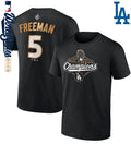 Freddie Freeman Los Angeles Dodgers 2025 World Series Champions Name &amp; Number T-Shirt