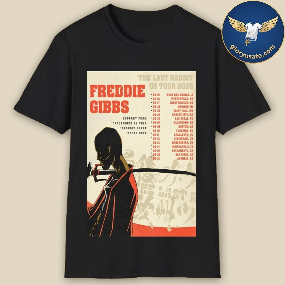 Freddie Gibbs The Last Rabbit US Tour 2026 Poster Shirt