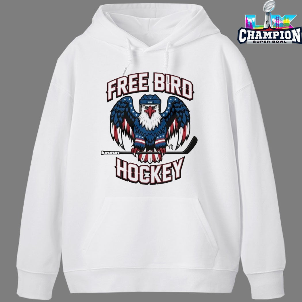 Free Bird Hockey USA Olympic Eagle T-shirts
