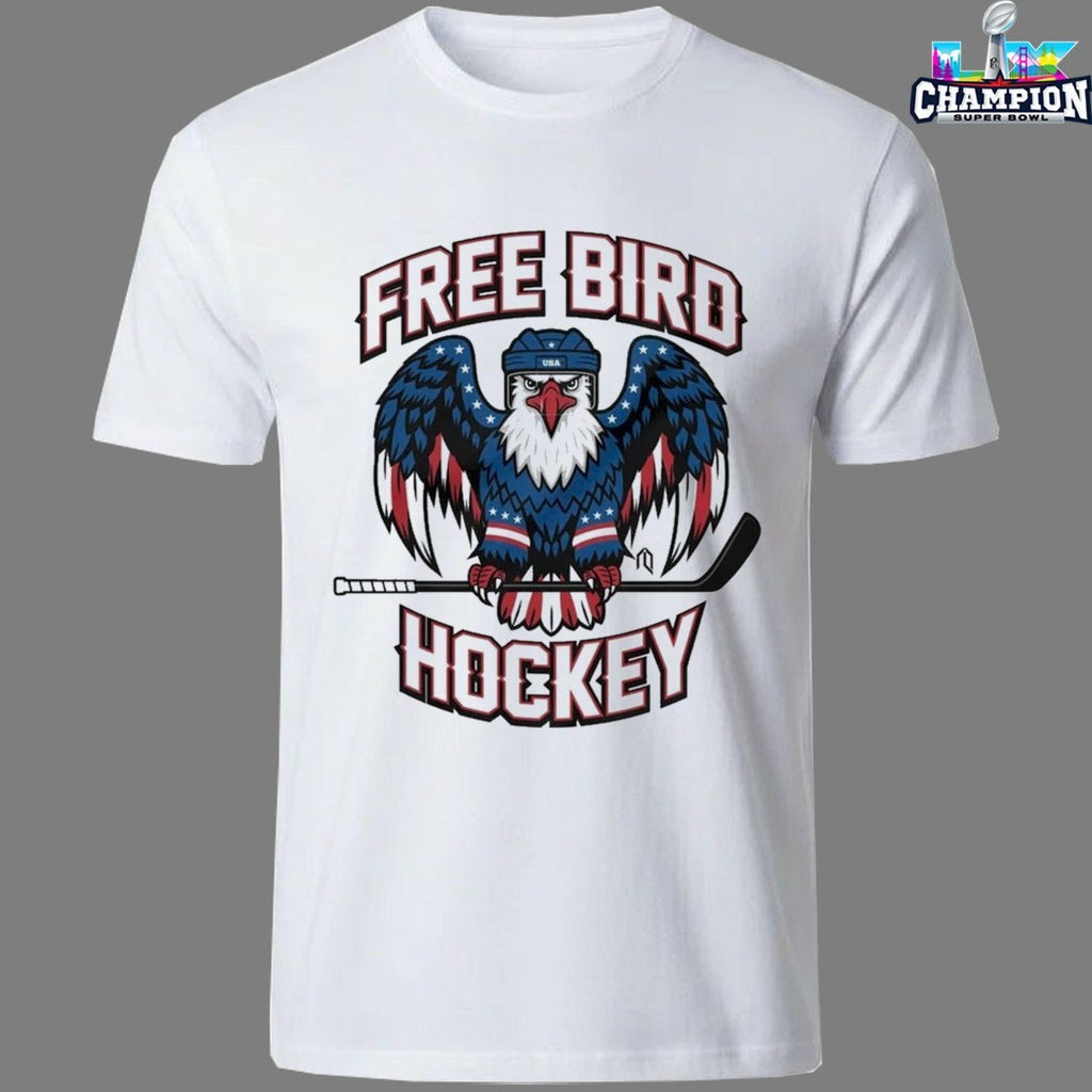 Free Bird Hockey USA Olympic Eagle T-shirts