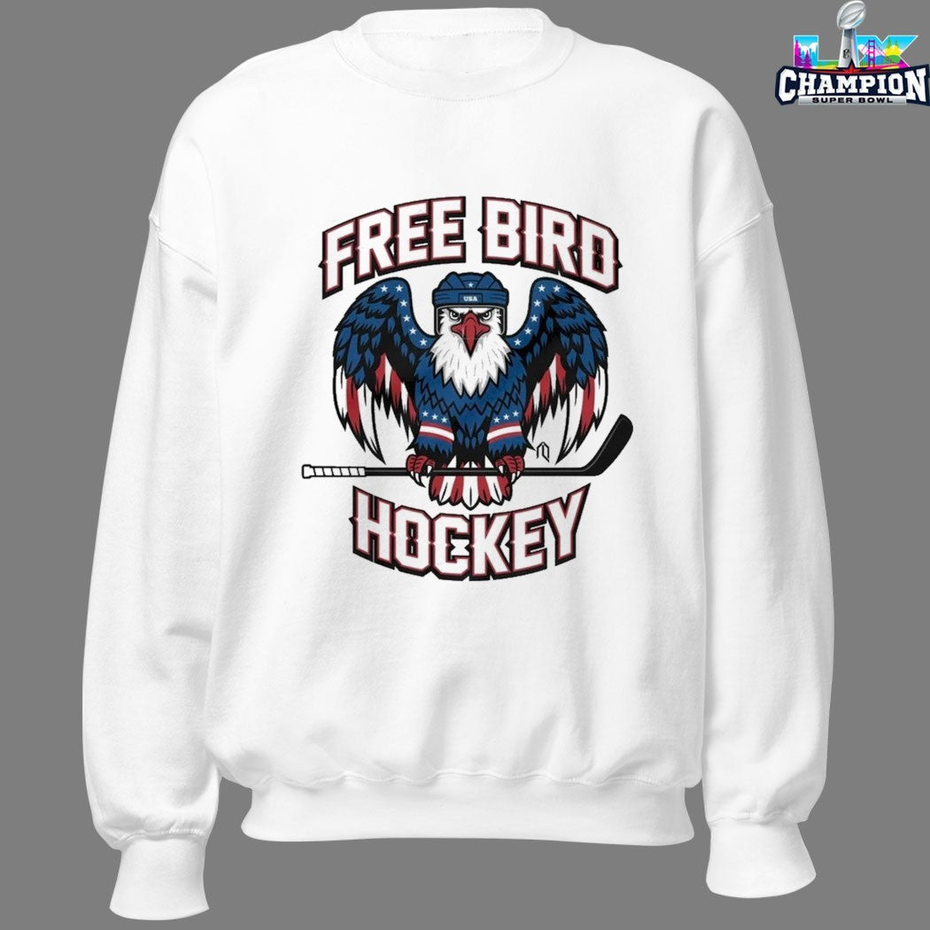 Free Bird Hockey USA Olympic Eagle T-shirts