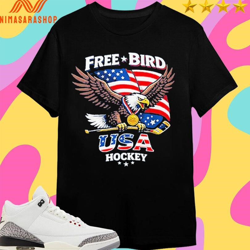 Free Bird Usa Hockey Gold Medal Hockey 2026 Shirts